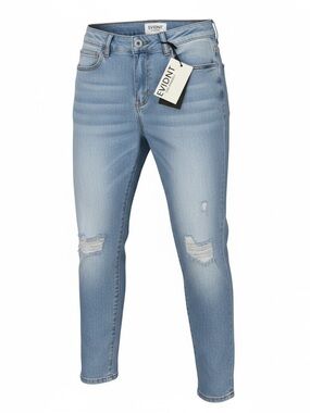 Anthropologie X EVIDNT Women's Light Blue Skinny Jeans.
